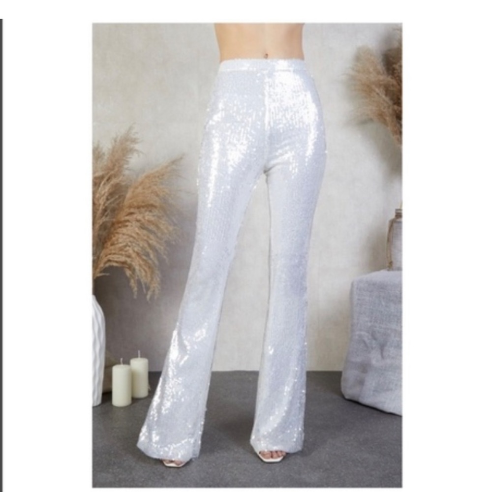 Nadine Merabi Harlow Sequin Pants